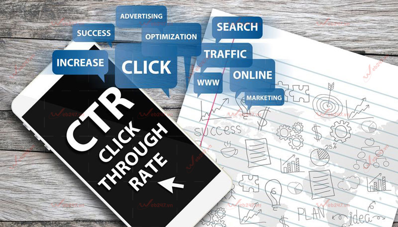 CTR - Click through rate - chỉ số đo lường Digital Marketing 